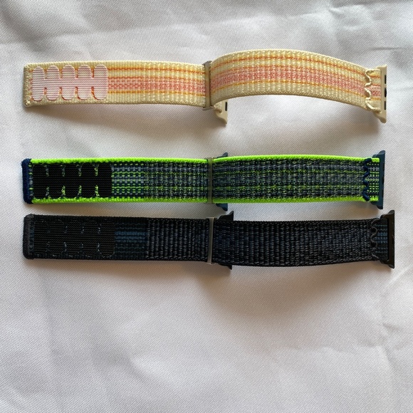 3 Pack Sport Nylon Bands Compatible with Apple Watch - Picture 3 of 6